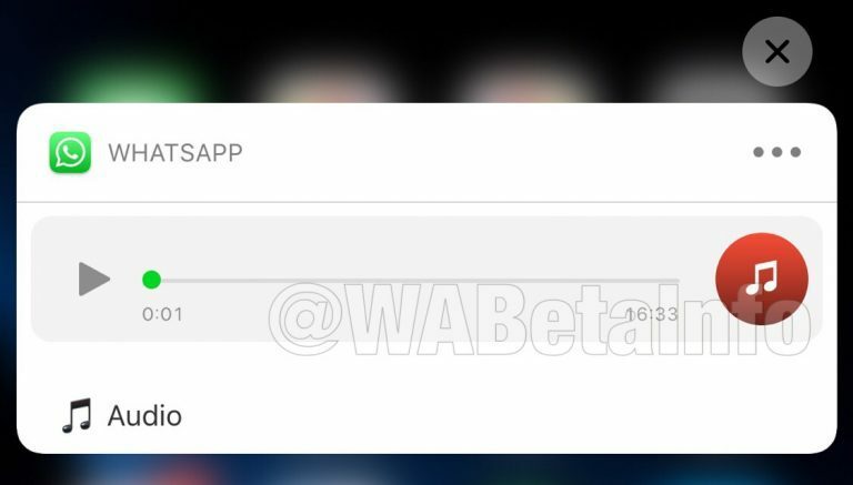 Audio Playback Feature in Notifications on iOS devices is being Tested by WhatsApp