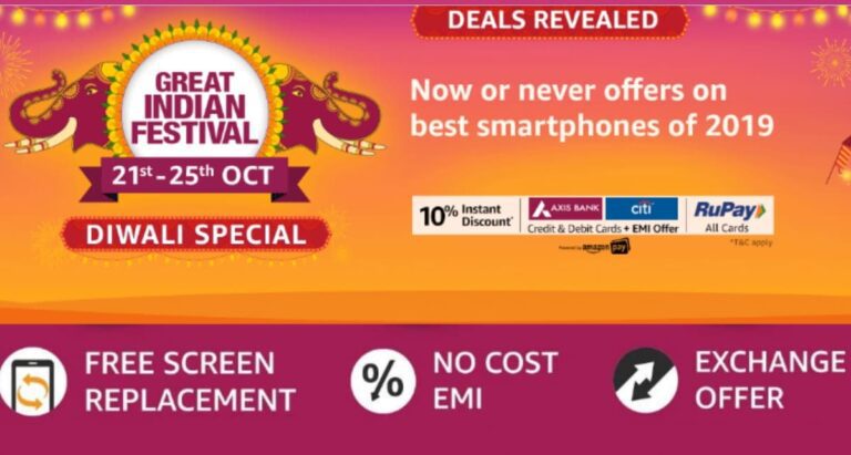 Amazon Great Indian Festival (Diwali Special) starts from 21st October