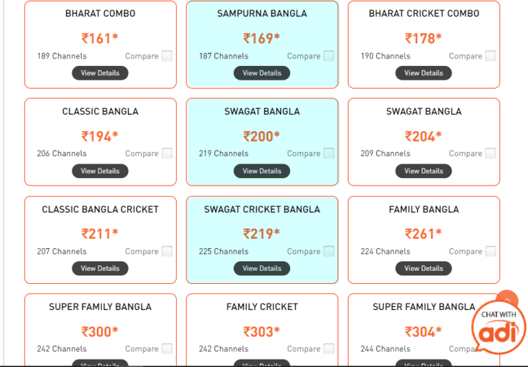 Dish TV Launched New SD, HD Combo Packages for Bengali Subscribers