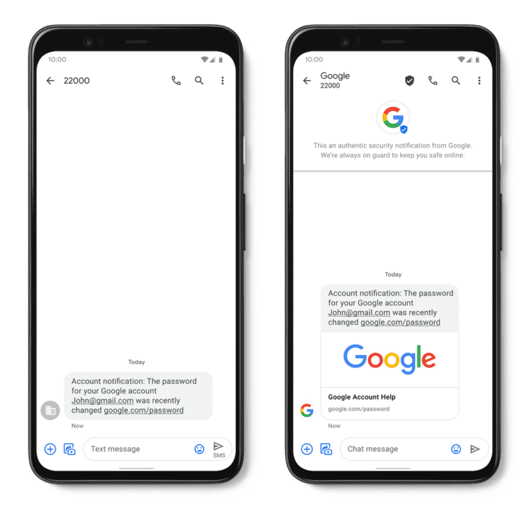 Messages by Google Getting Verified SMS Feature and Spam Protection