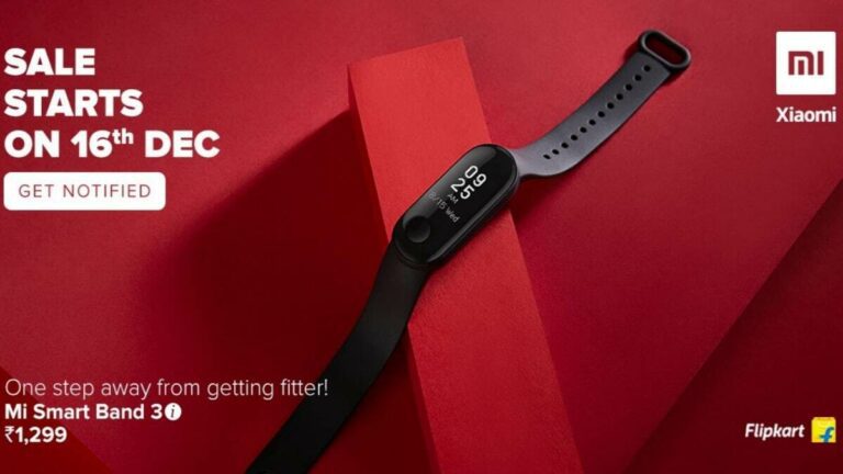 Mi Band 3i to Go on Sale via Flipkart from 16th December