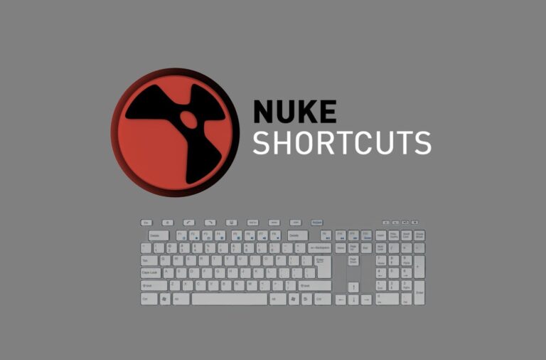 All the Keyboard Shortcuts of Nuke (for Windows/Mac)