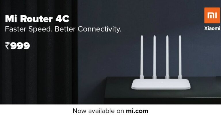 Mi Router 4C With Four Antennae Launched in India