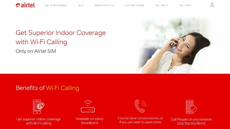 Airtel Wi-Fi Calling is Now Available All Over India