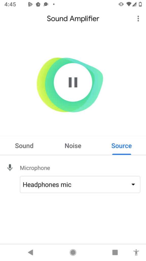 Sound Amplifier App