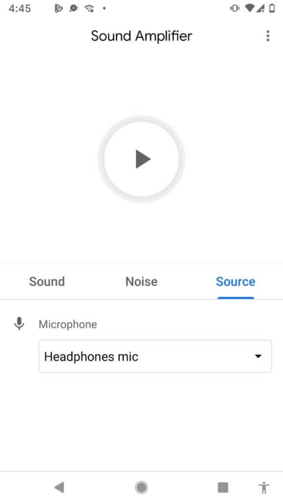 Sound Amplifier App