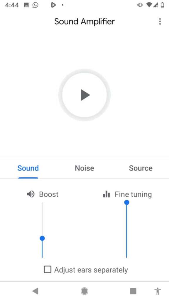 Sound Amplifier App