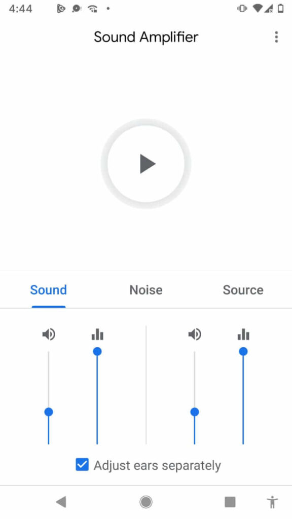 Sound Amplifier App