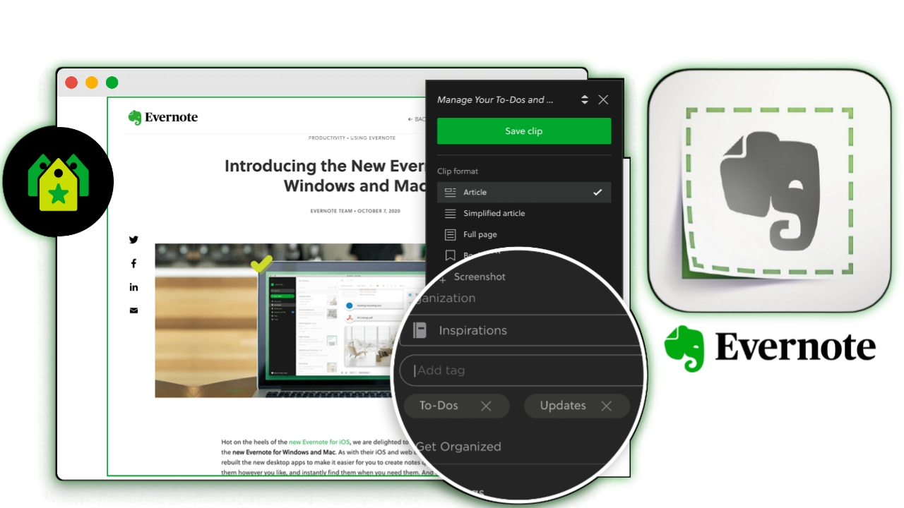 Evernote Web Clipper extension