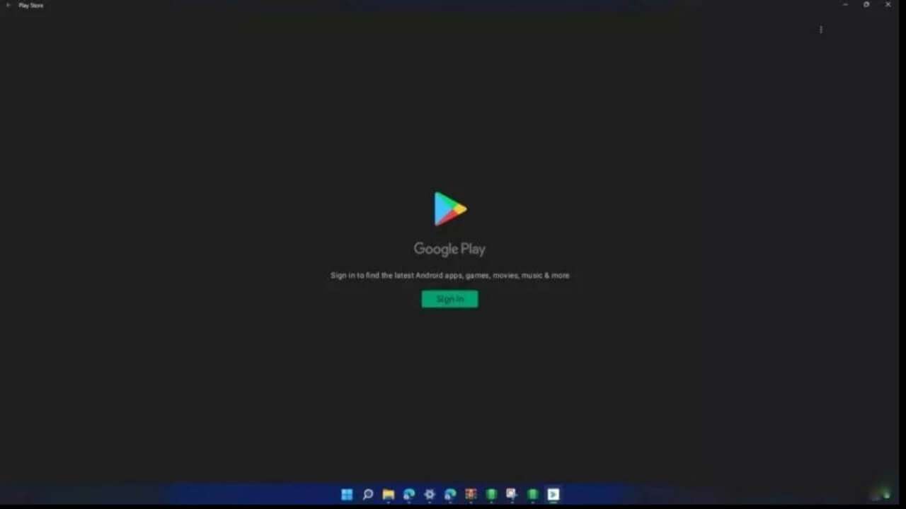 google play store on windows 11