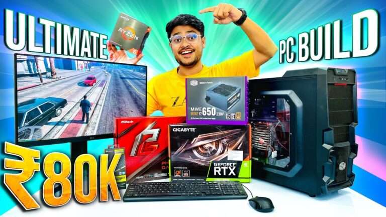 Best 4k video editing PC build under Rs.80,000 in 2023